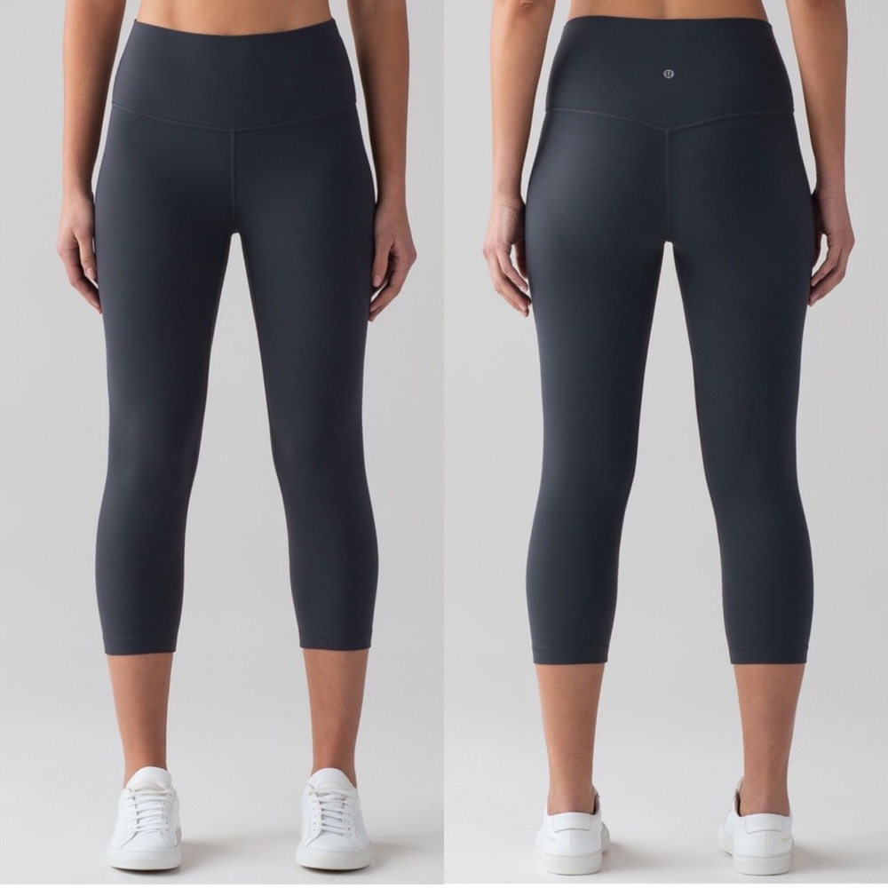 lululemon athletica Black High-Rise Cropped Leggings